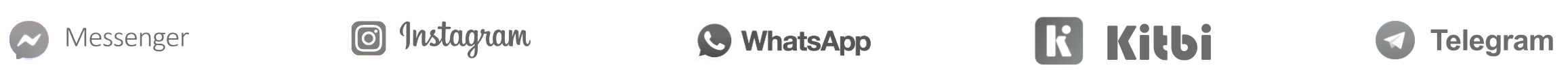 Messenger Instagram WhatsApp Kitbi Telegram